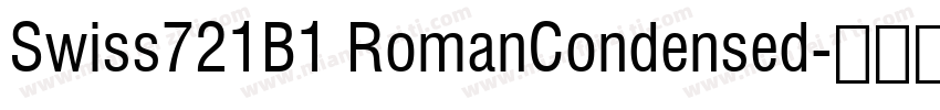 Swiss721B1 RomanCondensed字体转换